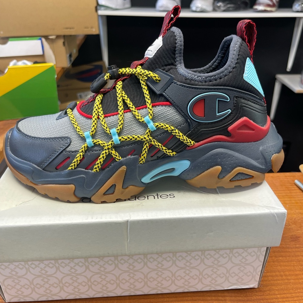 Champion Kids' Gray and Red Sneakers